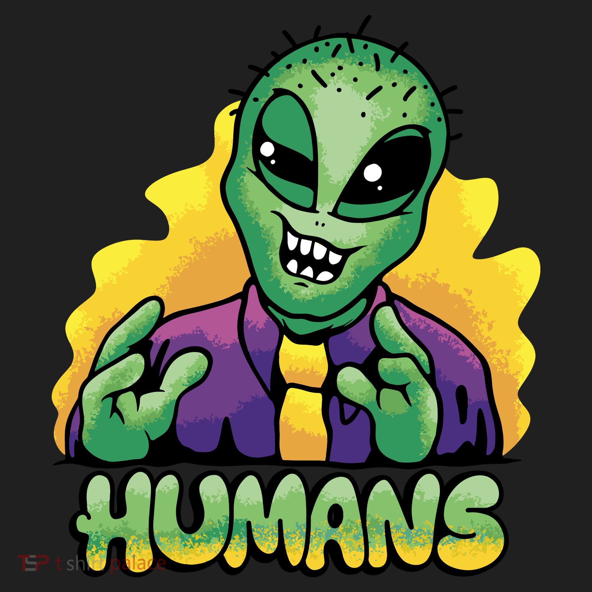 Humans Crazy Alien Funny Beanie
