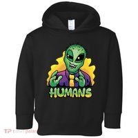 Humans Crazy Alien Funny Toddler Hoodie thumb 0
