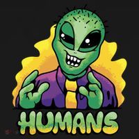 Humans Crazy Alien Funny Toddler Hoodie thumb 2