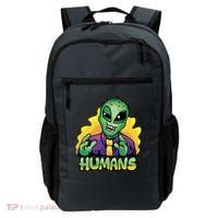 Humans Crazy Alien Funny Backpack thumb 0