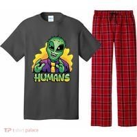 Humans Crazy Alien Funny Pajama Set thumb 0