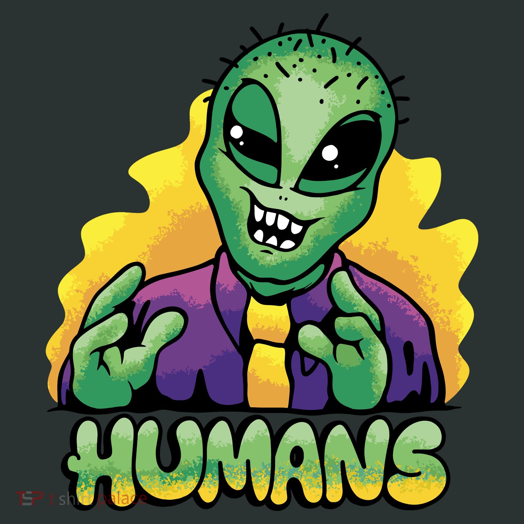 Humans Crazy Alien Funny Mousepad