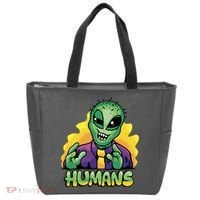 Humans Crazy Alien Funny Tote Bag thumb 0