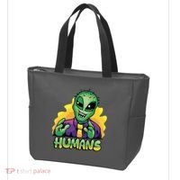 Humans Crazy Alien Funny Tote Bag thumb 3