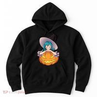 Halloween Cute Anime Witch Pumpkin Hoodie thumb 0