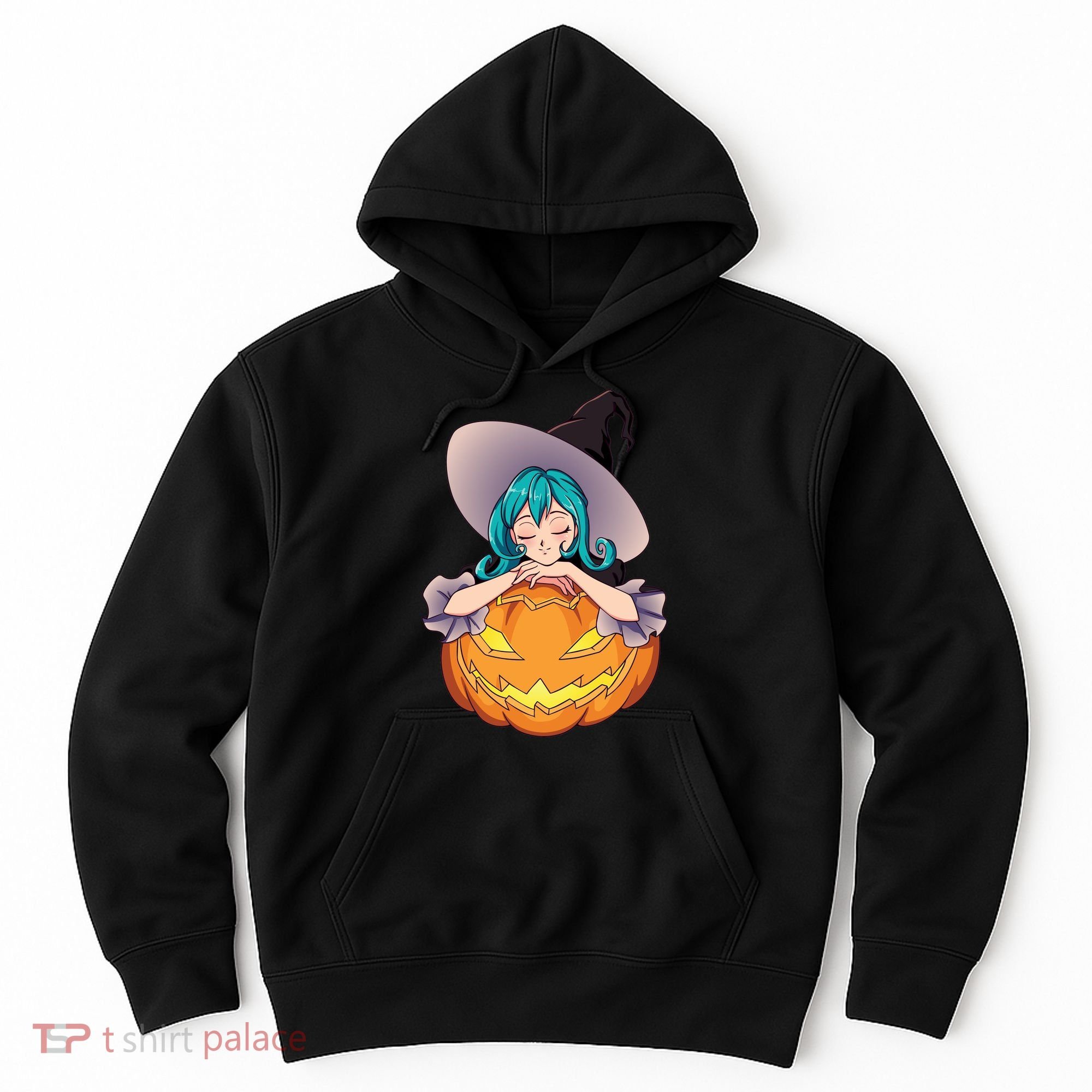 Halloween Cute Anime Witch Pumpkin Hoodie