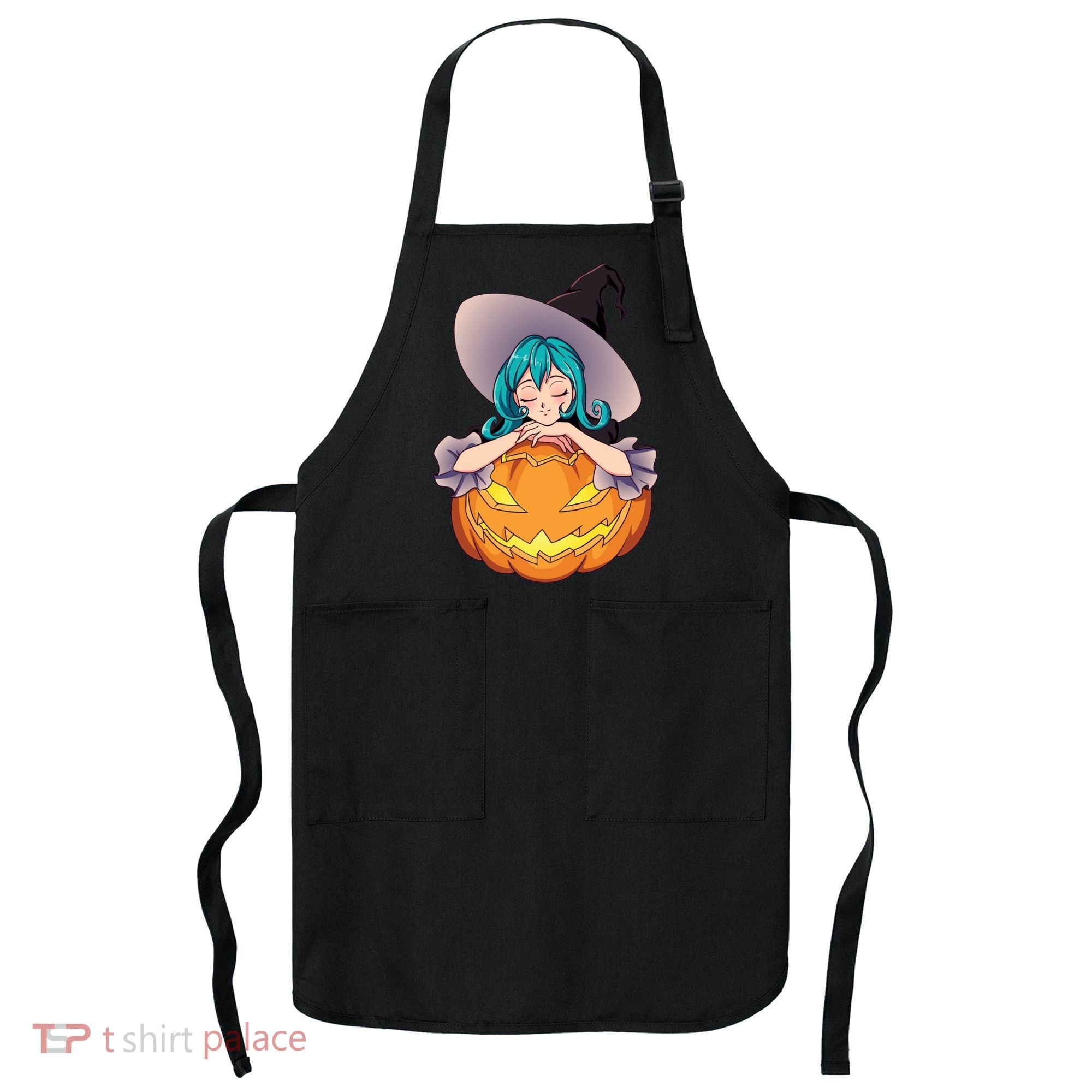 Halloween Cute Anime Witch Pumpkin Apron