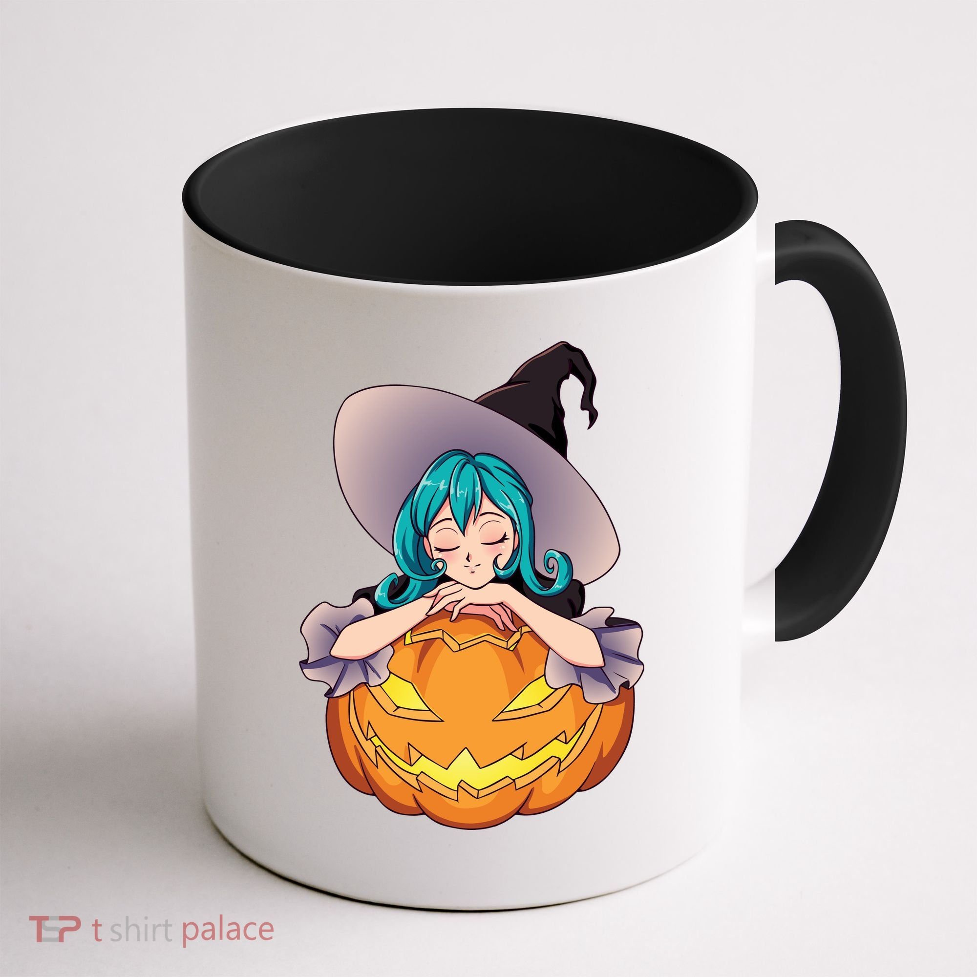 Halloween Cute Anime Witch Pumpkin Coffee Mug