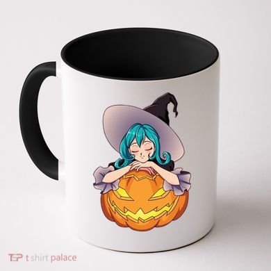 Halloween Cute Anime Witch Pumpkin Coffee Mug