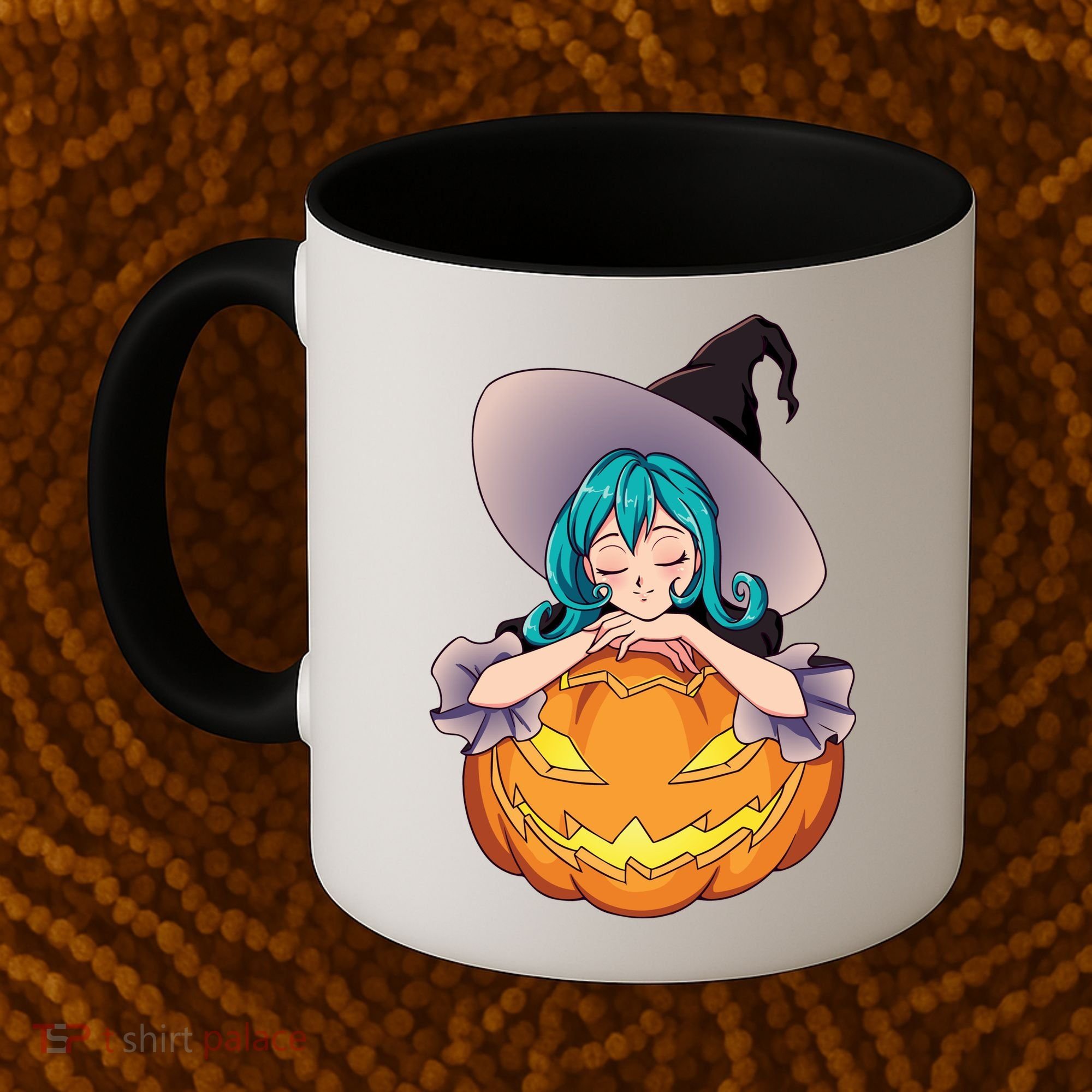 Halloween Cute Anime Witch Pumpkin Coffee Mug