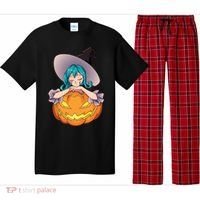 Halloween Cute Anime Witch Pumpkin Pajama Set thumb 0