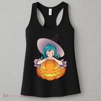 Halloween Cute Anime Witch Pumpkin Women's Tank Top thumb 3