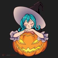 Halloween Cute Anime Witch Pumpkin Golf Towel thumb 3