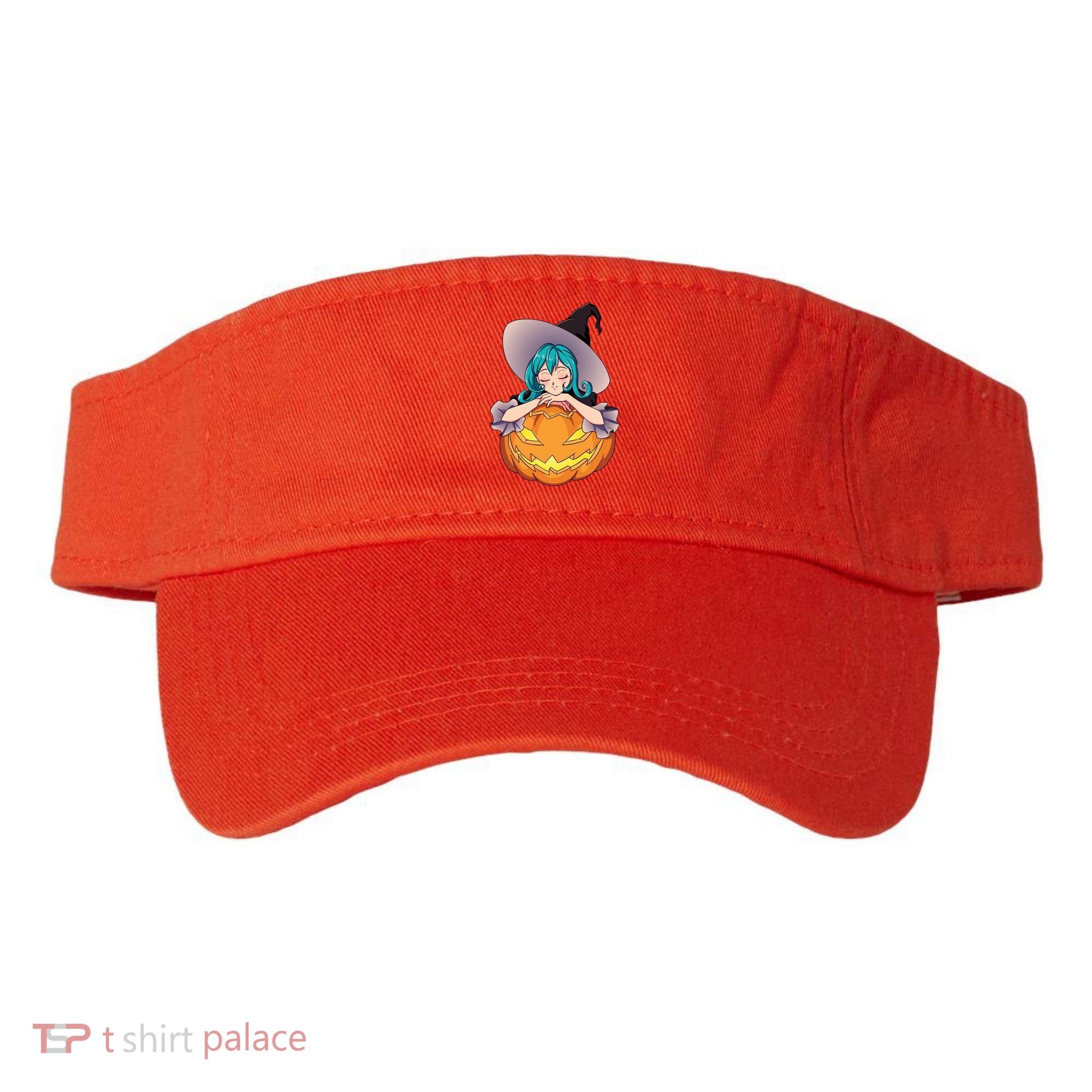 Halloween Cute Anime Witch Pumpkin Visor