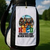 Hbcu Colleges Are Black History Month Golf Towel thumb 2