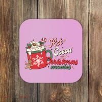 Hot Cocoa And Christmas Movies Coaster thumb 0