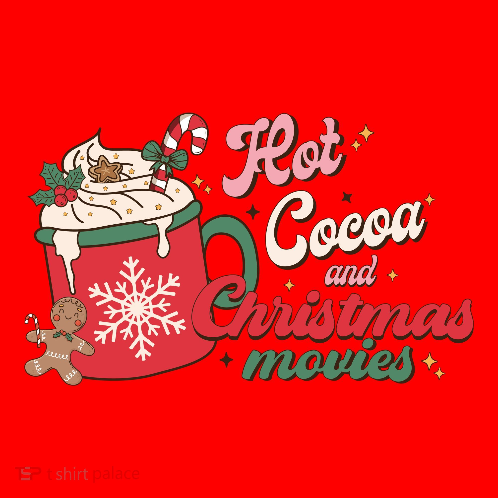 Hot Cocoa And Christmas Movies Santa Hat