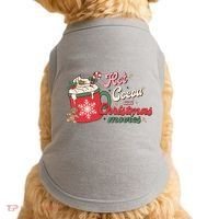 Hot Cocoa And Christmas Movies Doggie Tank thumb 0