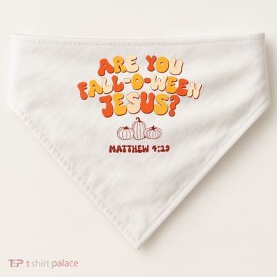 Halloween Christian Are You Fall O Ween Jesus USA-Made Doggie Bandana
