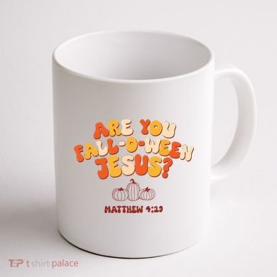 Halloween Christian Are You Fall O Ween Jesus Coffee Mug back