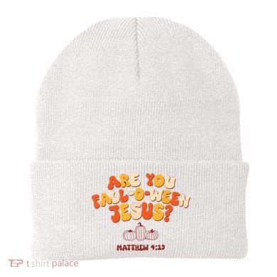 Halloween Christian Are You Fall O Ween Jesus Beanie