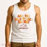 Halloween Christian Are You Fall O Ween Jesus Tank Top thumb 3