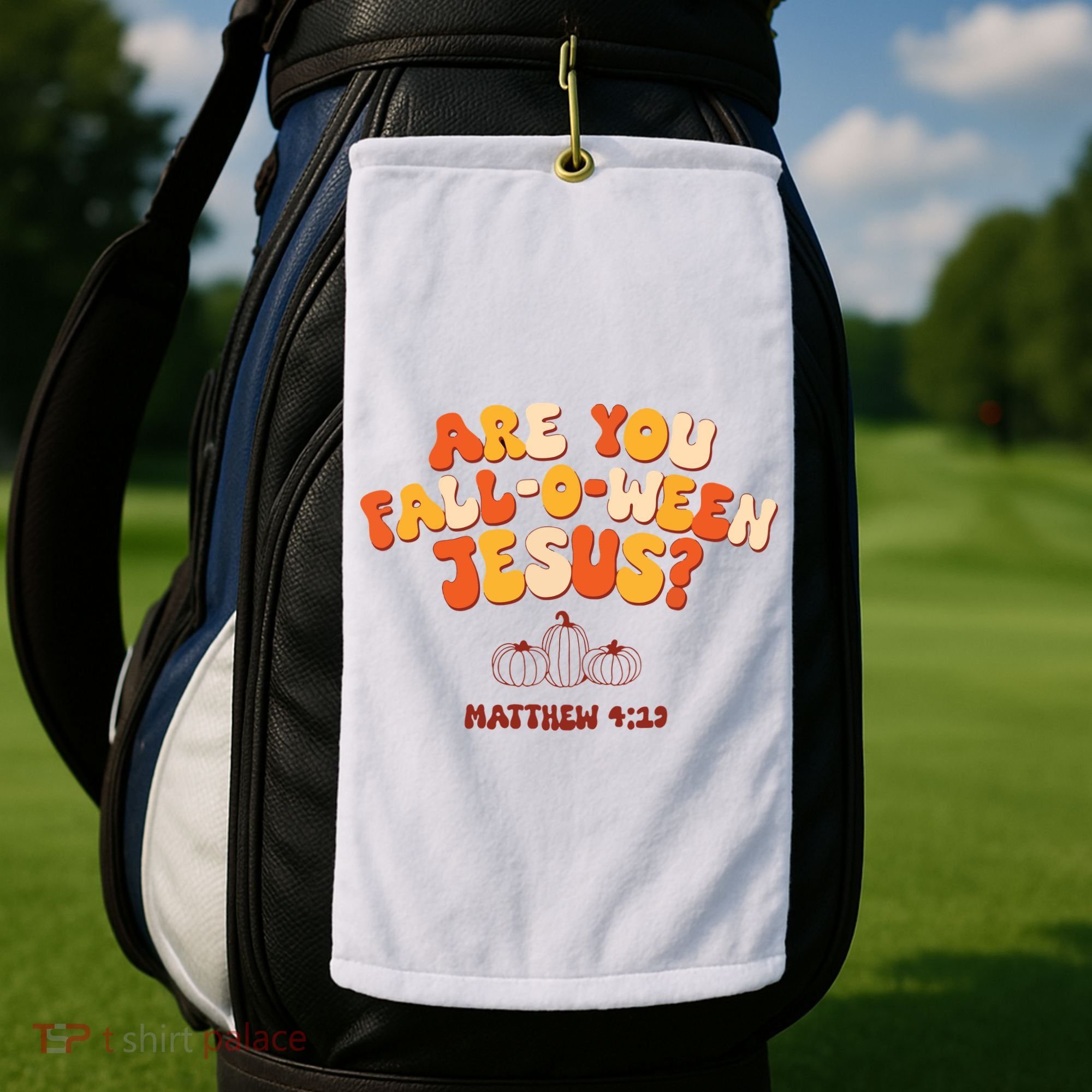 Halloween Christian Are You Fall O Ween Jesus Golf Towel