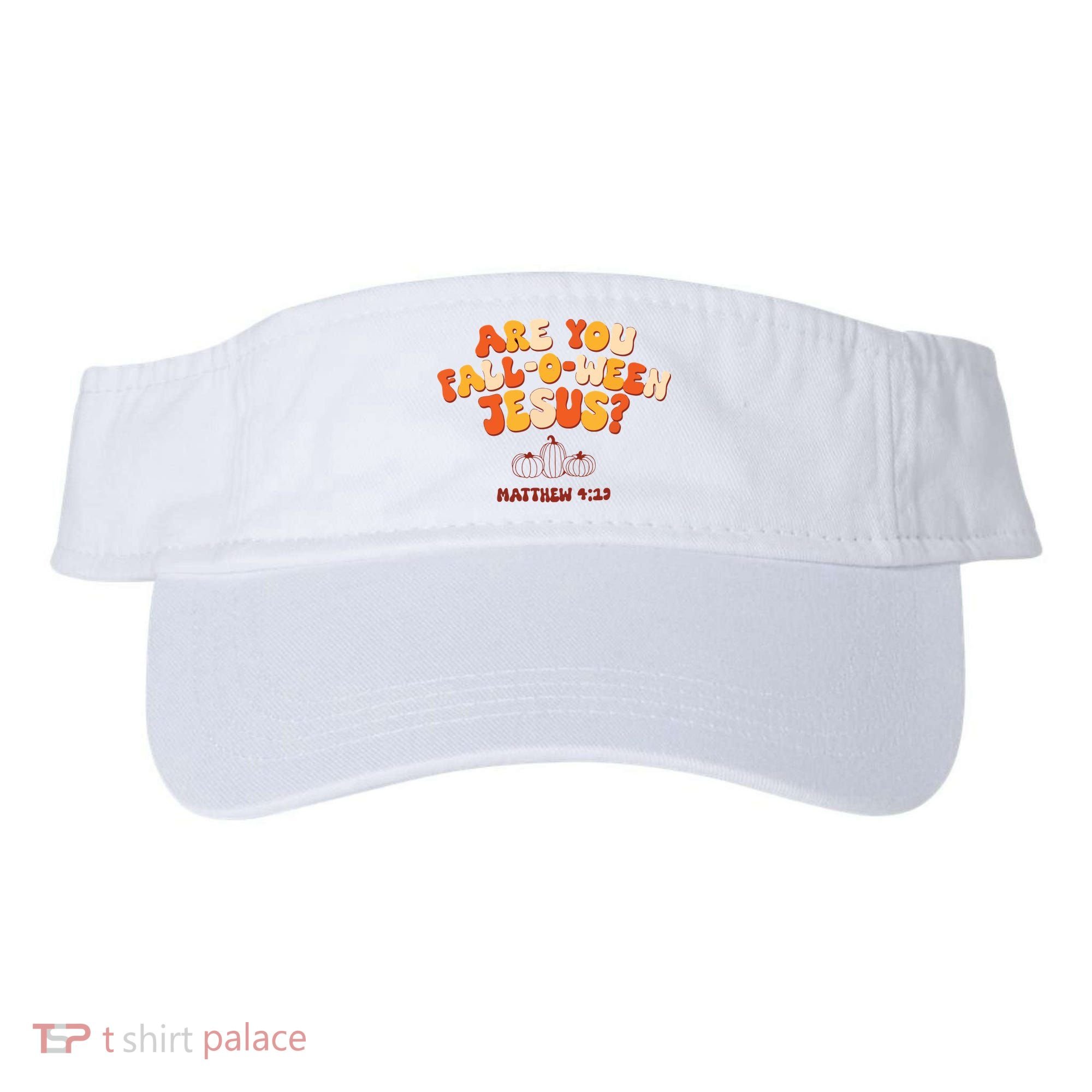 Halloween Christian Are You Fall O Ween Jesus Visor