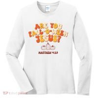 Halloween Christian Are You Fall O Ween Jesus Women's Long Sleeve Shirt thumb 0