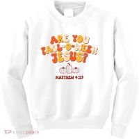 Halloween Christian Are You Fall O Ween Jesus Kids Sweatshirt thumb 0