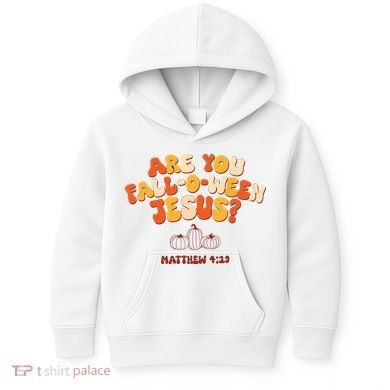 Halloween Christian Are You Fall O Ween Jesus Kids Hoodie