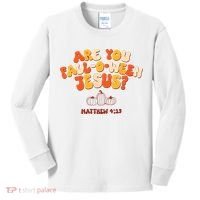 Halloween Christian Are You Fall O Ween Jesus Kids Long Sleeve Shirt thumb 0