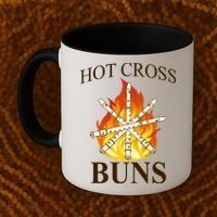 Hot Cross Buns Metal Rock Coffee Mug thumb 2