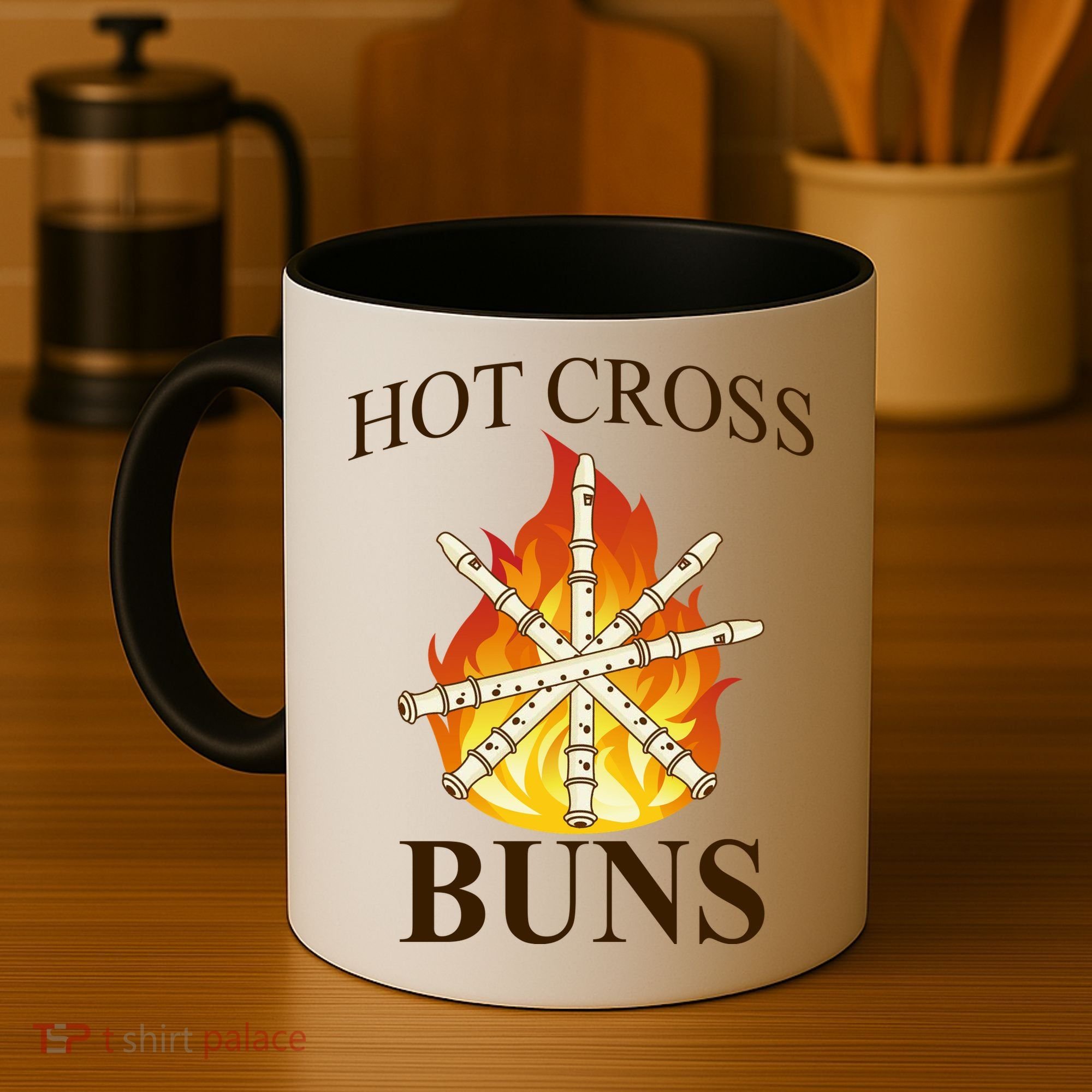 Hot Cross Buns Metal Rock Coffee Mug