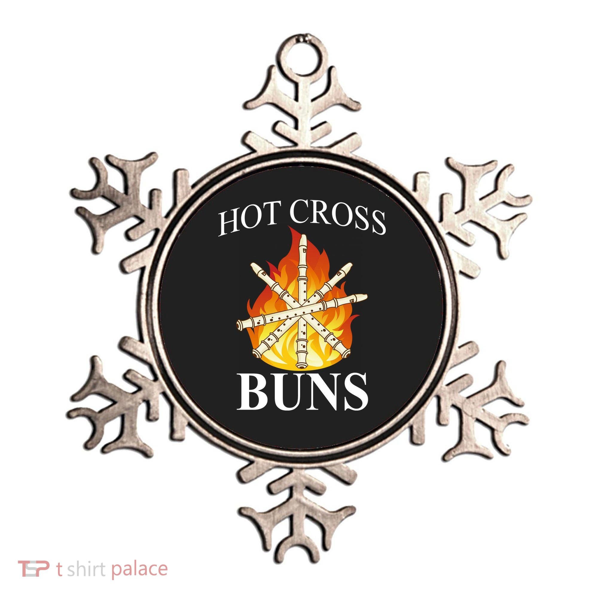 Hot Cross Buns Metal Rock Ornament