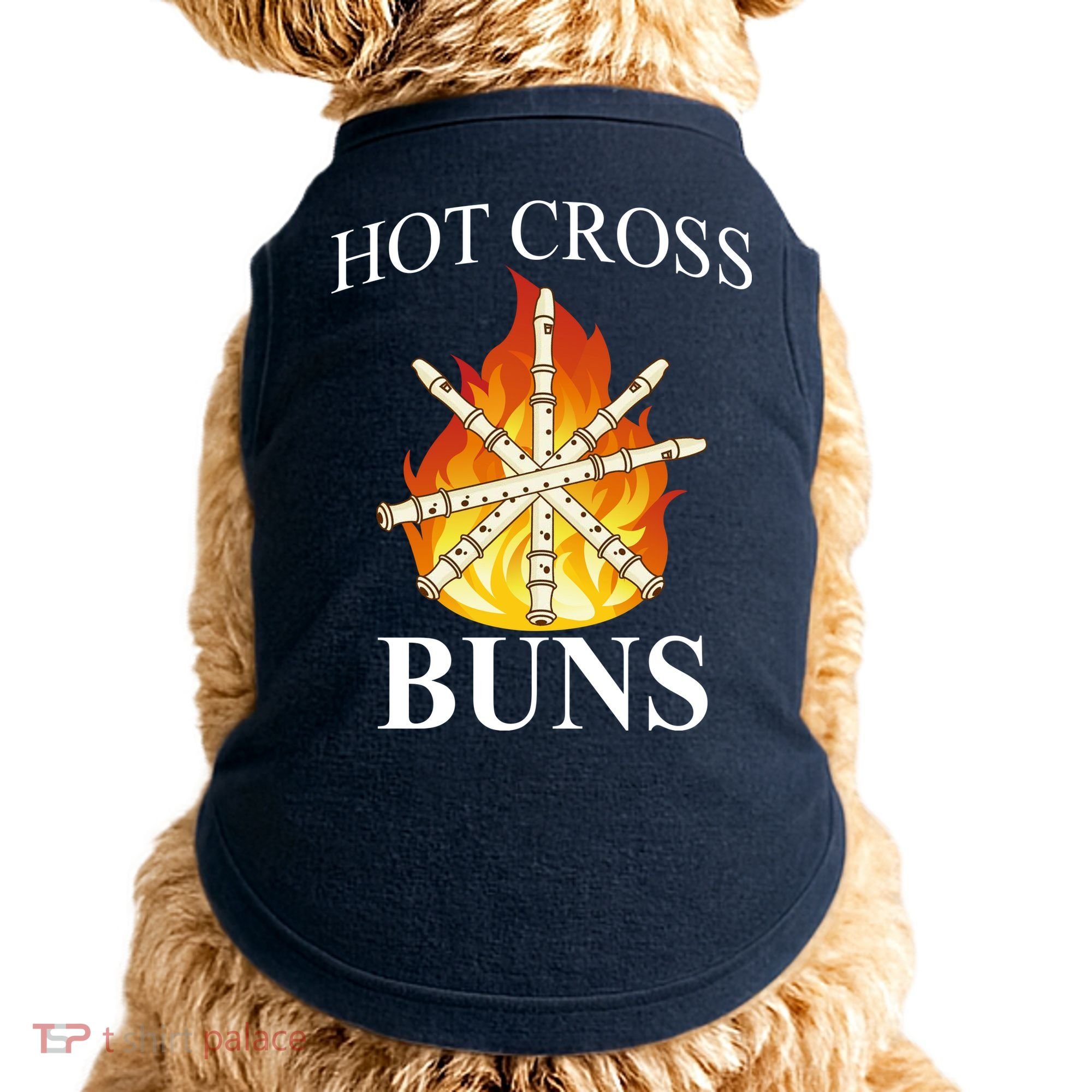 Hot Cross Buns Metal Rock Doggie Tank