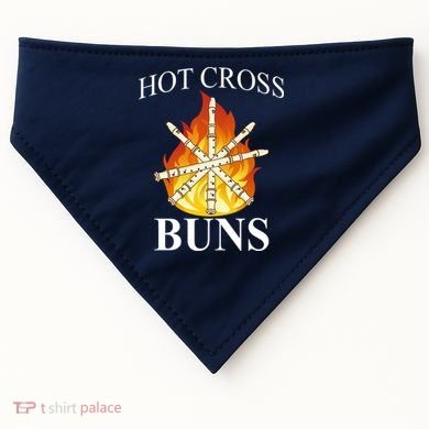 Hot Cross Buns Metal Rock USA-Made Doggie Bandana