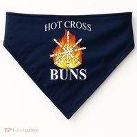 Hot Cross Buns Metal Rock USA-Made Doggie Bandana thumb 0