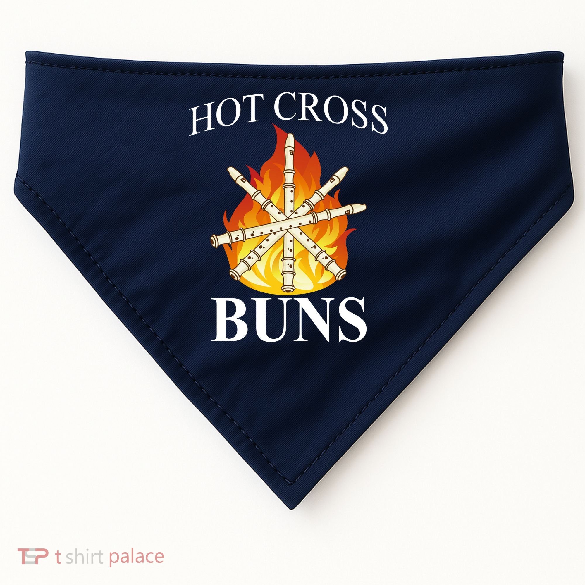 Hot Cross Buns Metal Rock USA-Made Doggie Bandana