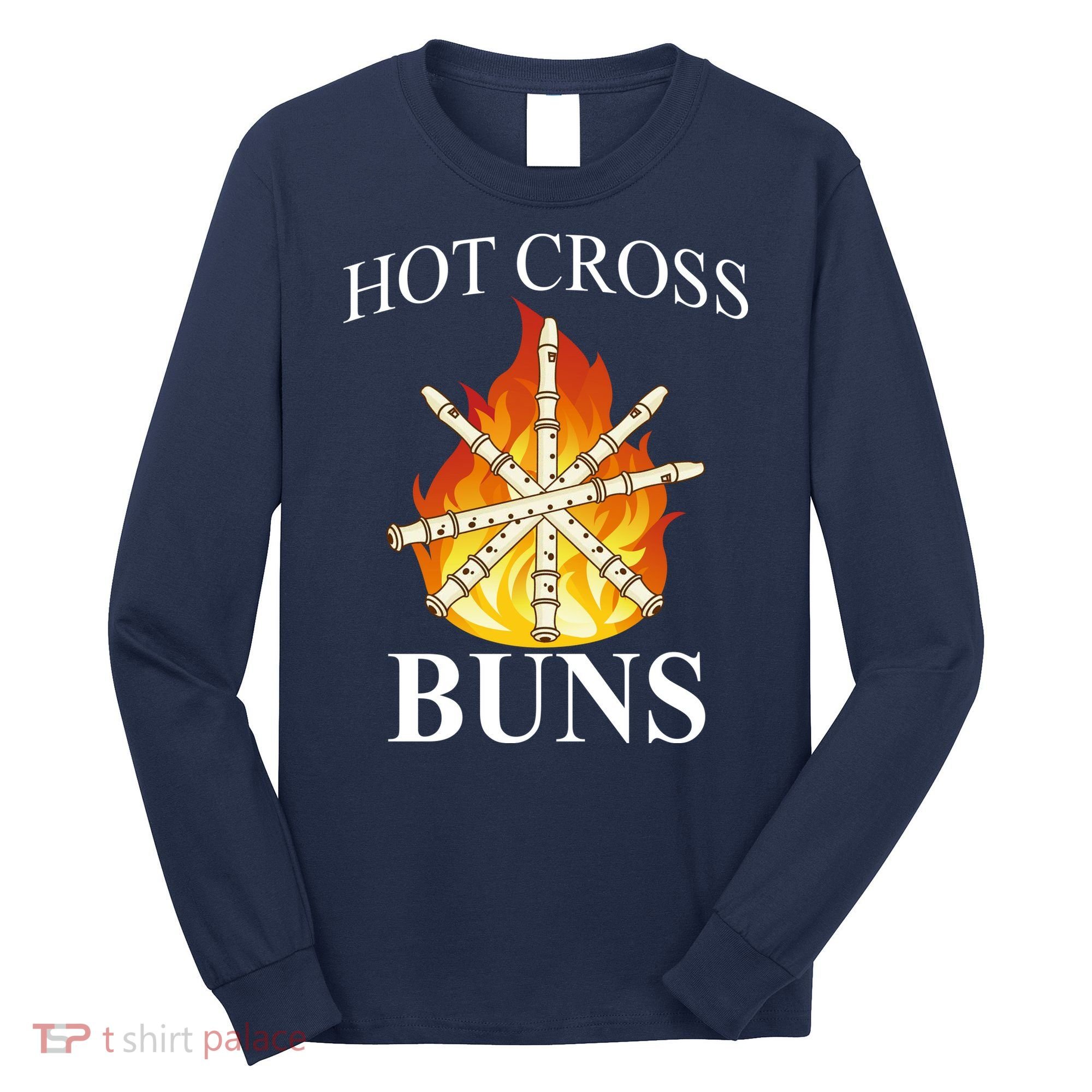Hot Cross Buns Metal Rock Long Sleeve Shirt