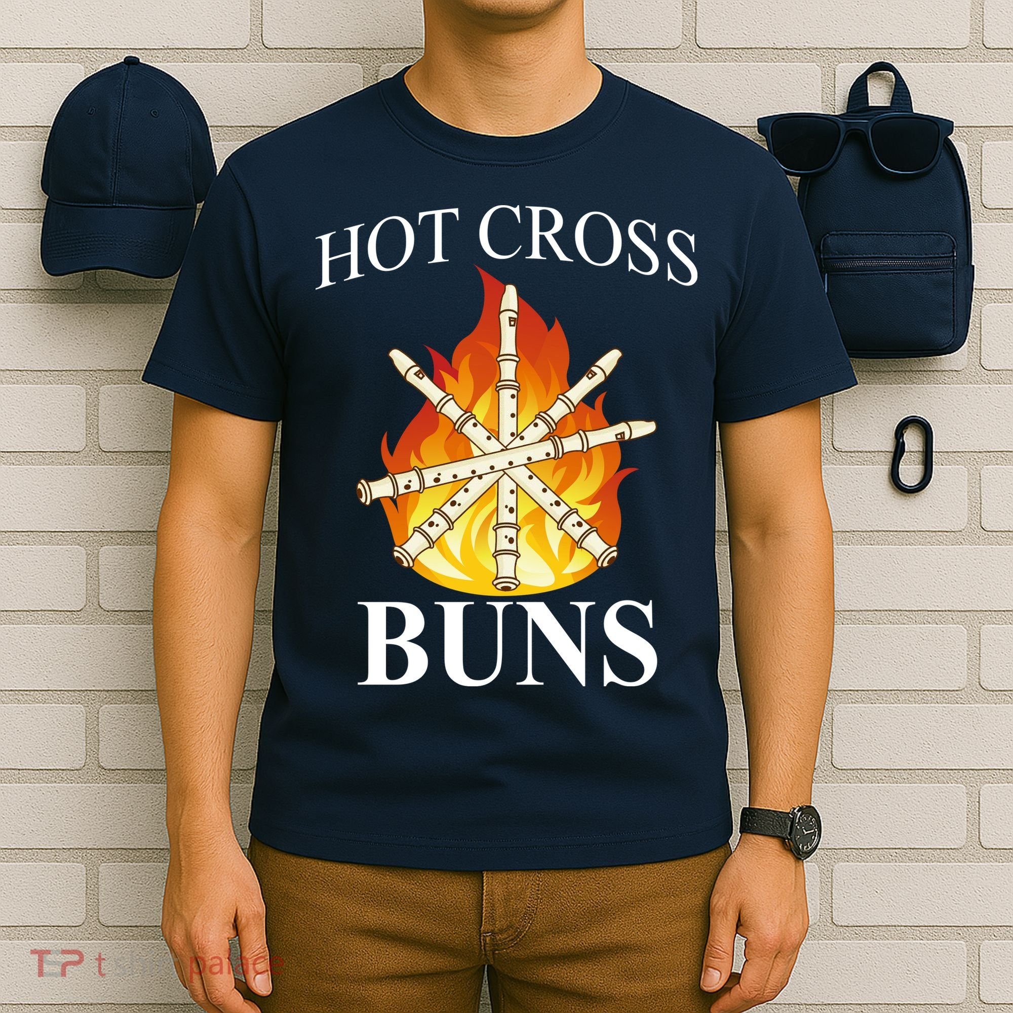 Hot Cross Buns Metal Rock T-Shirt