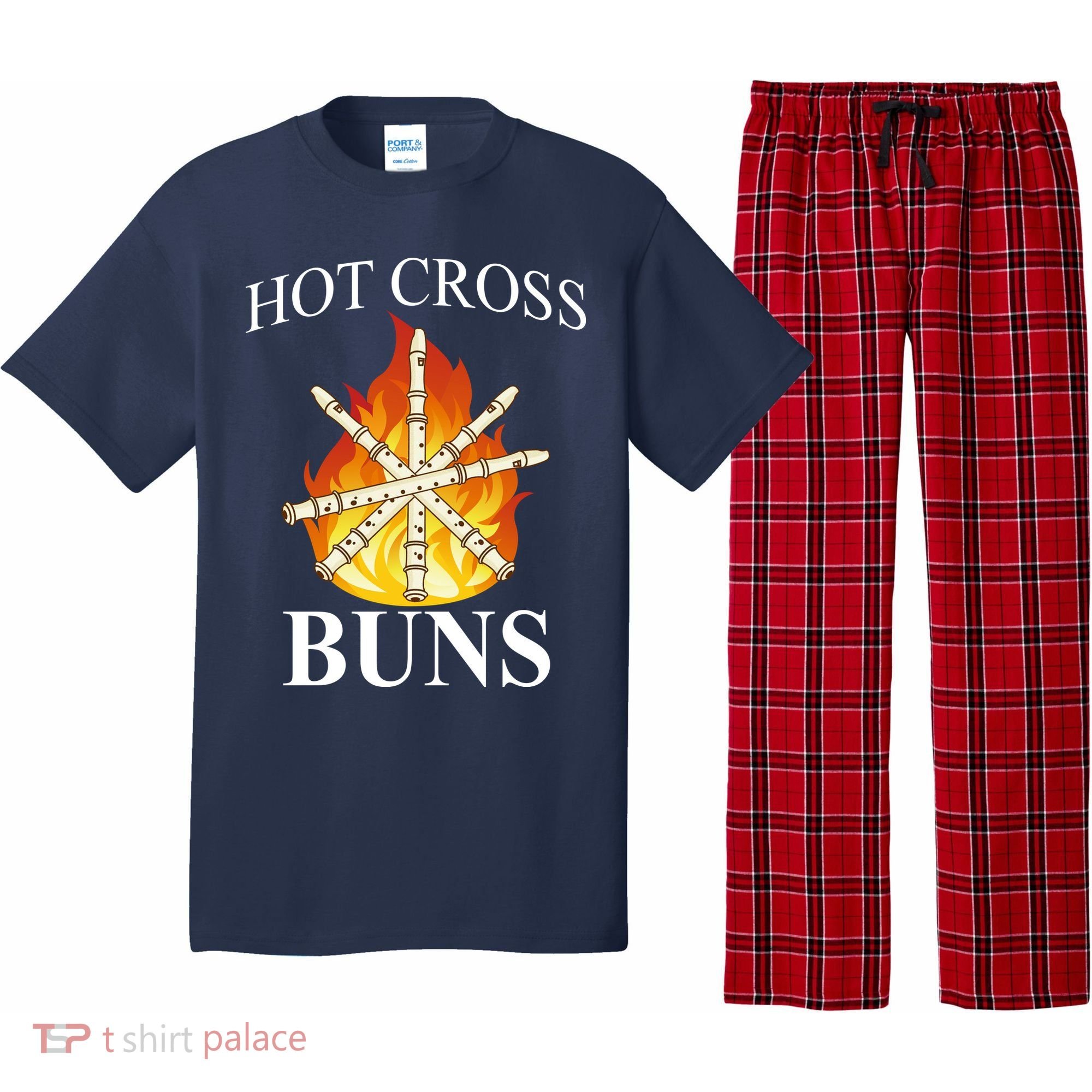 Hot Cross Buns Metal Rock Pajama Set