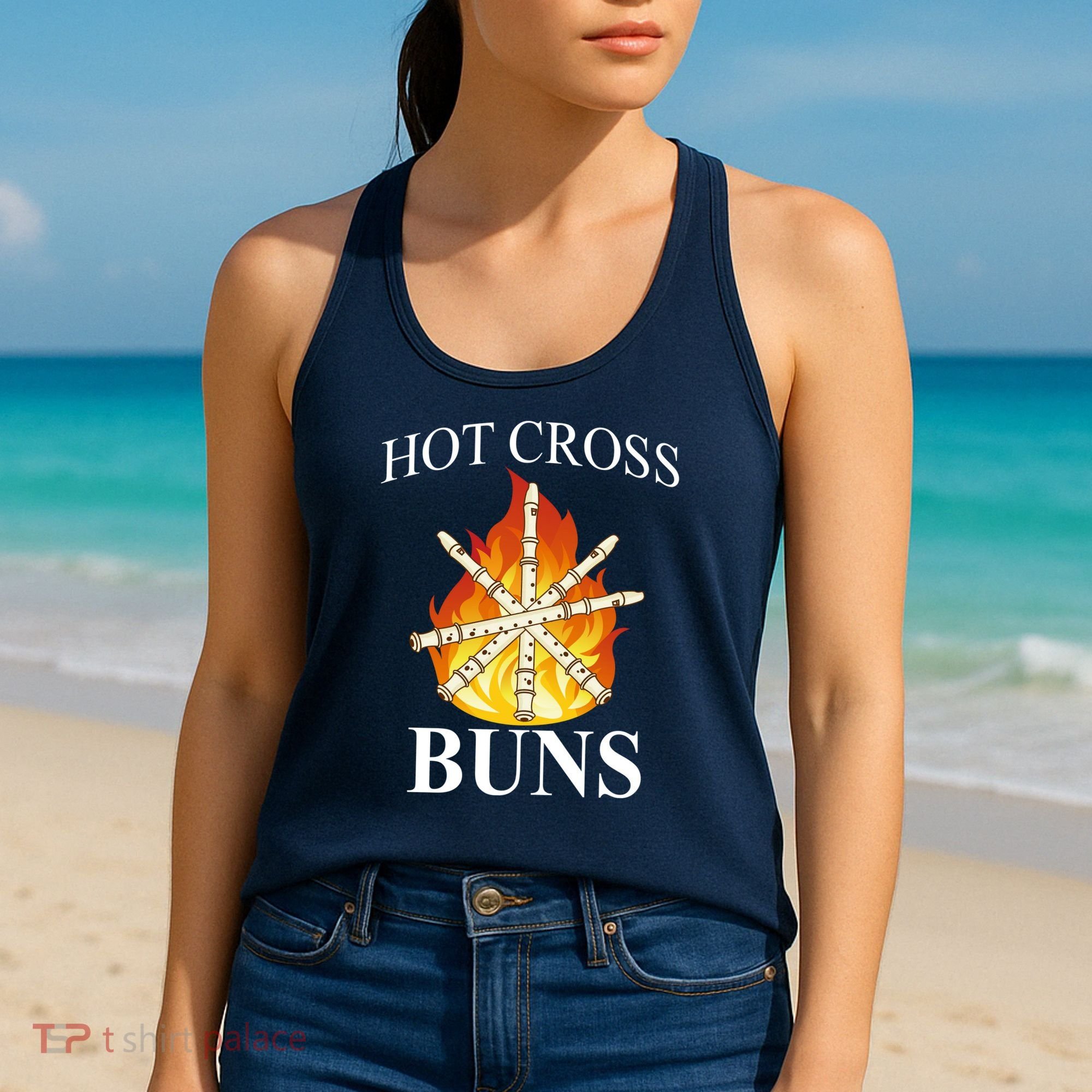 Hot Cross Buns Metal Rock Women's Tank Top
