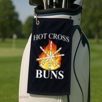 Hot Cross Buns Metal Rock Golf Towel thumb 2