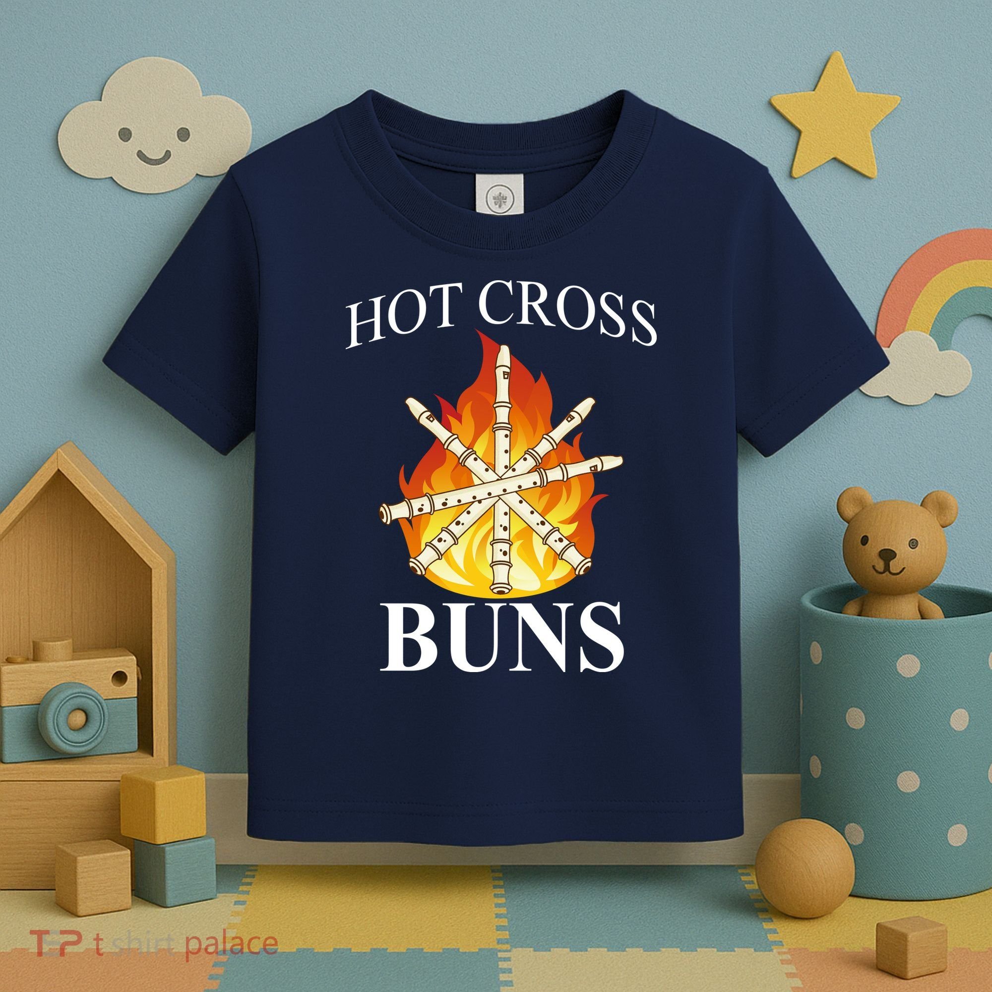 Hot Cross Buns Metal Rock Toddler T-Shirt