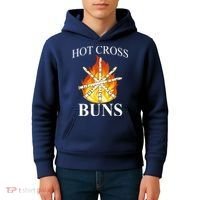 Hot Cross Buns Metal Rock Kids Hoodie thumb 4