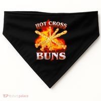 Hot Cross Buns Fire Recorder Flute USA-Made Doggie Bandana thumb 0