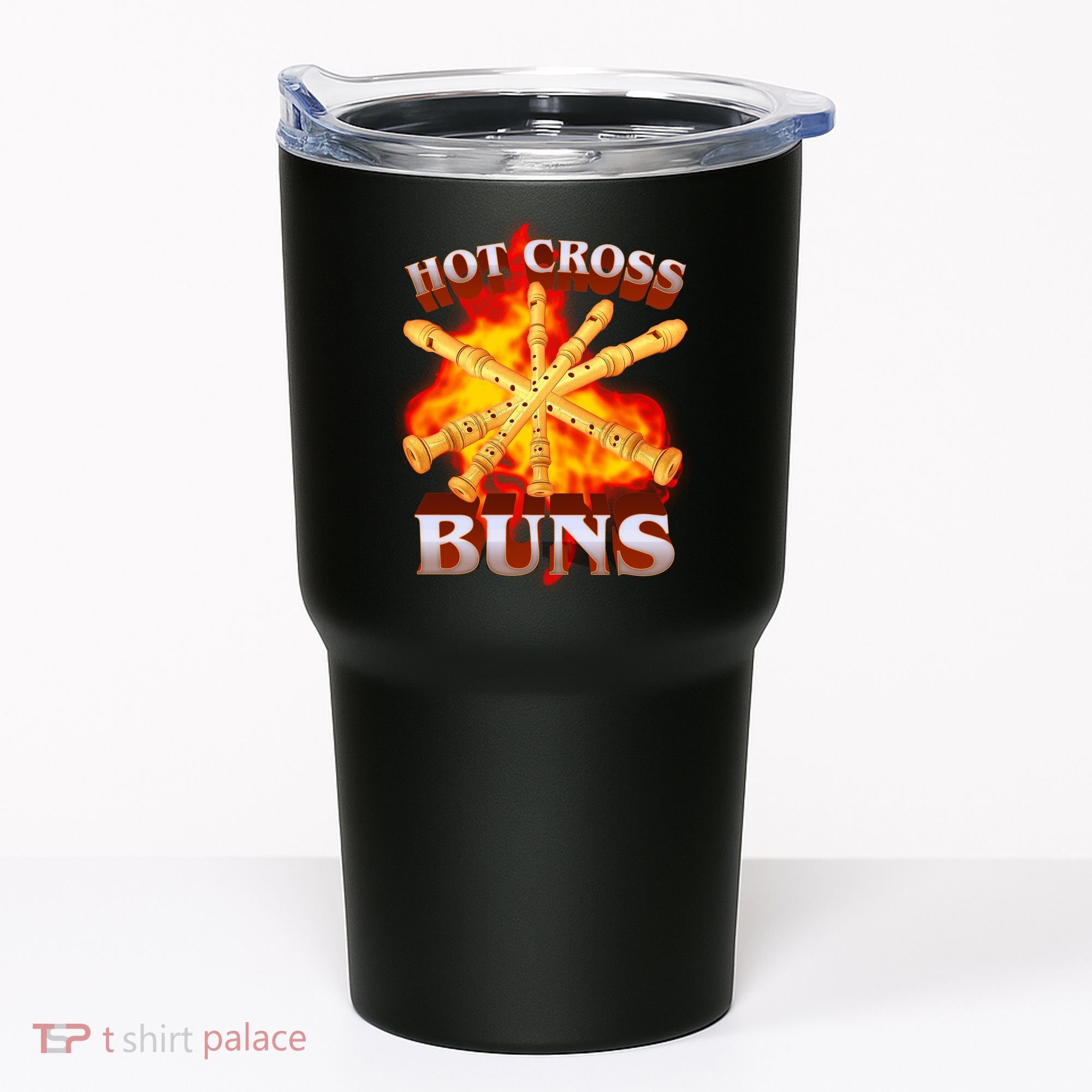 Hot Cross Buns Fire Recorder Flute Tumbler