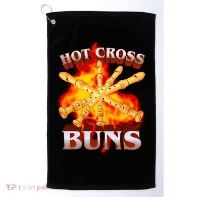 Hot Cross Buns Fire Recorder Flute Golf Towel