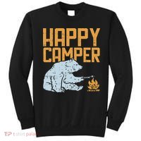 Happy Camper Bear Vacation Hiking Camp Campfire Camping Gift Sweatshirt thumb 0